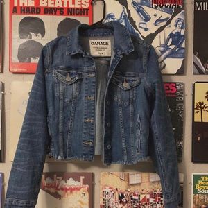 Denim cropped jacket